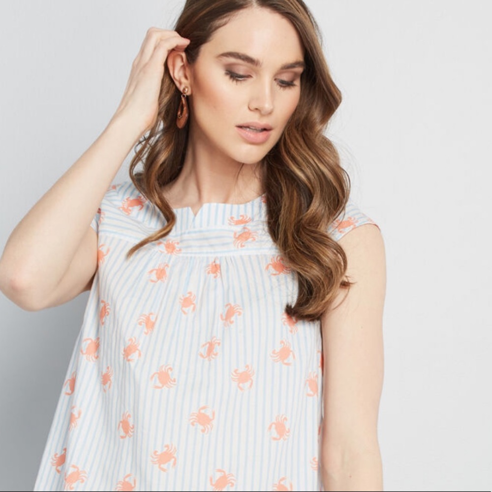 ModCloth Perfectly Persistent Blouse XL